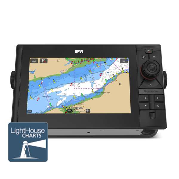 Raymarine Axiom2 Pro 9s HybridTouch 9 Inch Display With Chirp (No Transducer) With Western Europe Lighthouse Chart