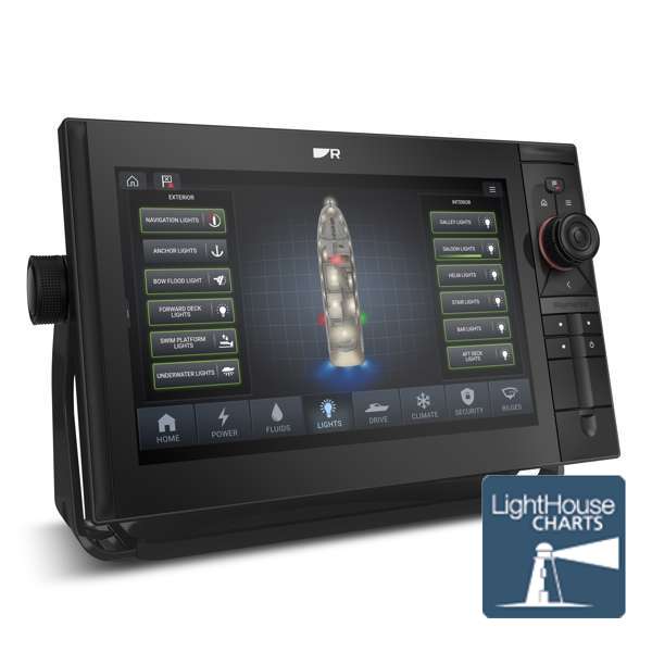 Raymarine Axiom2 Pro 12 S HybridTouch 12 Inch Display With Chirp (No Transducer) With Western Europe Lighthouse Chart