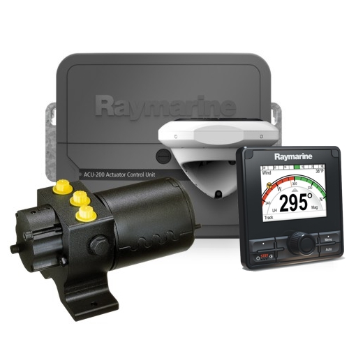 RAYMARINE Evolution Autopilot c/w p70Rs Control Head. ACU-200 & Type 1 Hydraulic Pump