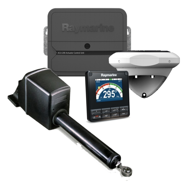 Raymarine Evolution Autopilot c/w p70s Control Head. ACU-200 & Type 1 Mechanical Linear Drive